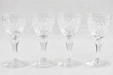 8 vintage French digestif glasses