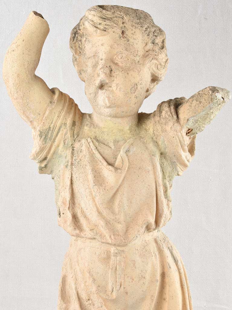 19th century sculpture of an angel / child 36¼"