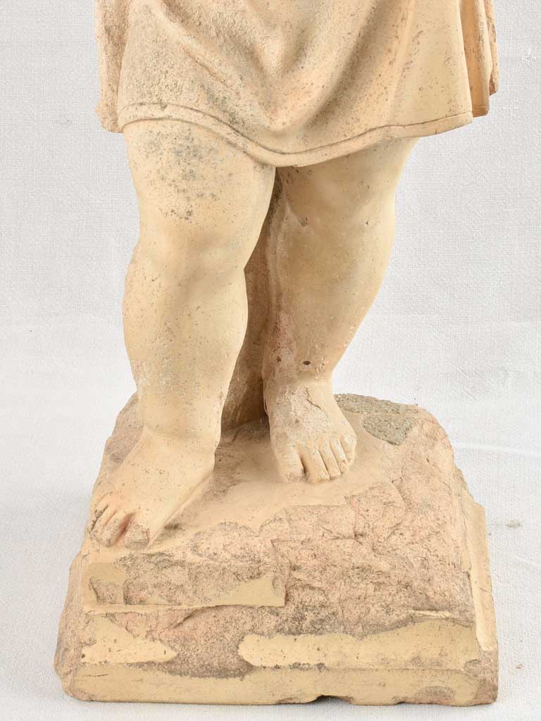 19th century sculpture of an angel / child 36¼"