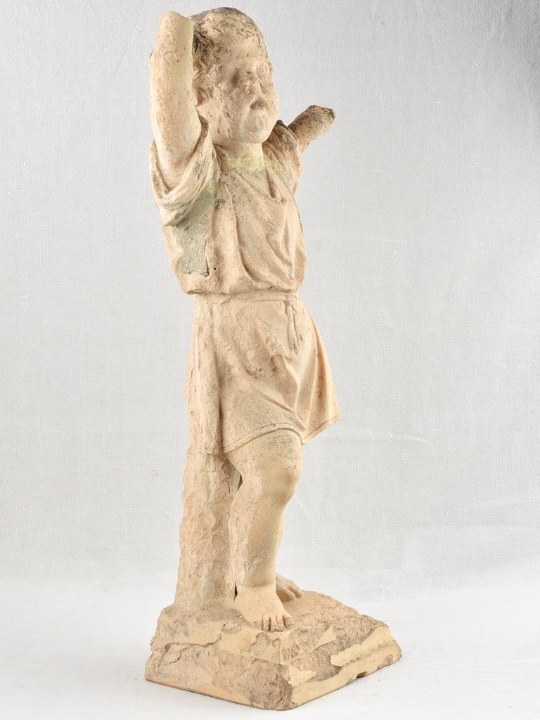 19th century sculpture of an angel / child 36¼"