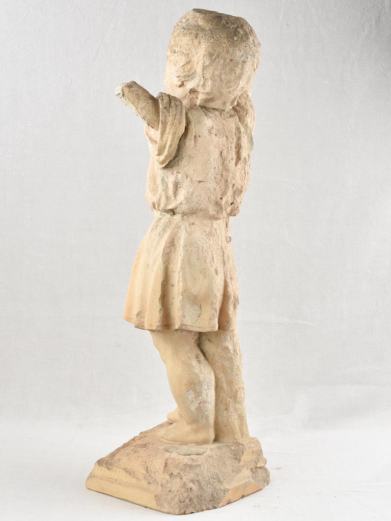 19th century sculpture of an angel / child 36¼"