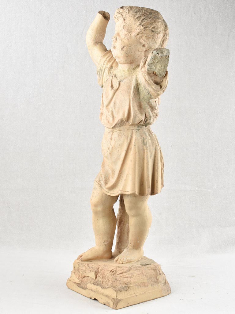 19th century sculpture of an angel / child 36¼"