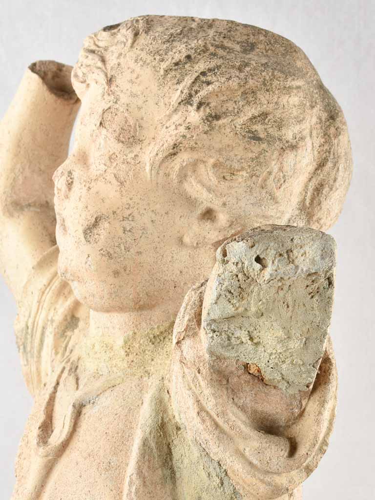 19th century sculpture of an angel / child 36¼"