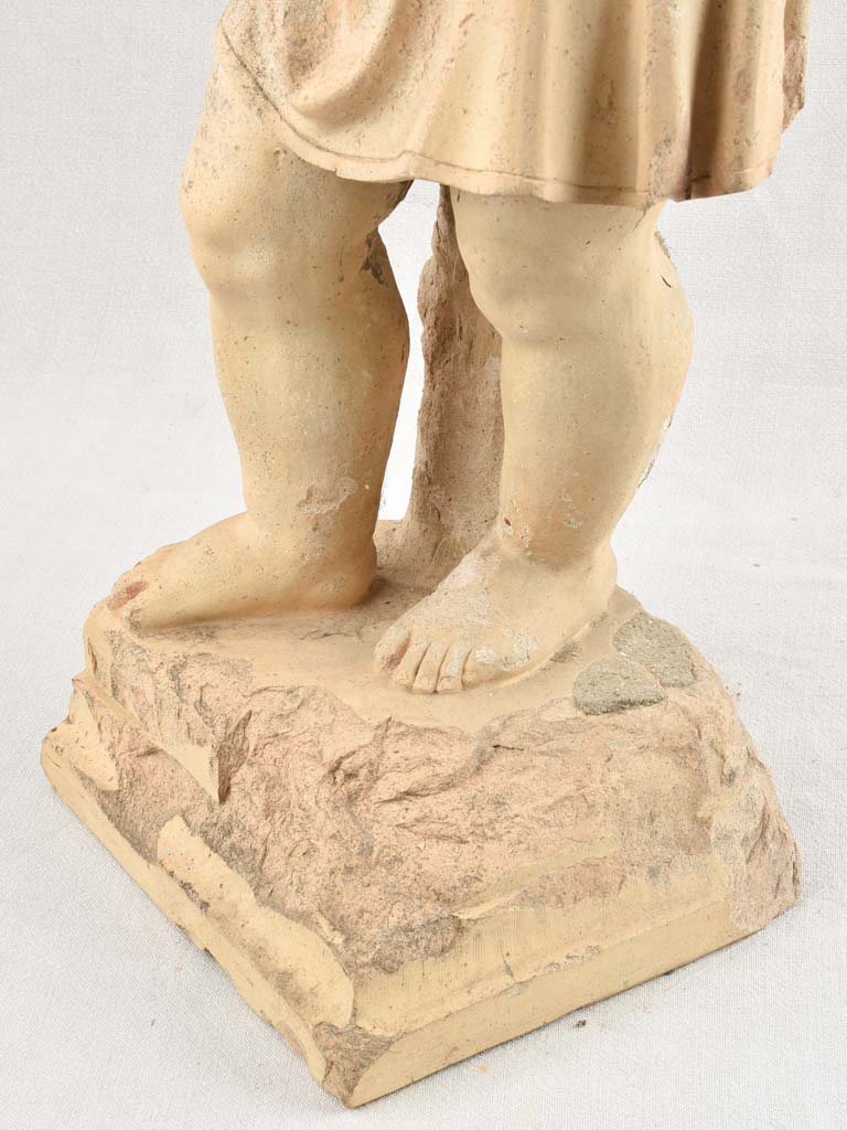 19th century sculpture of an angel / child 36¼"