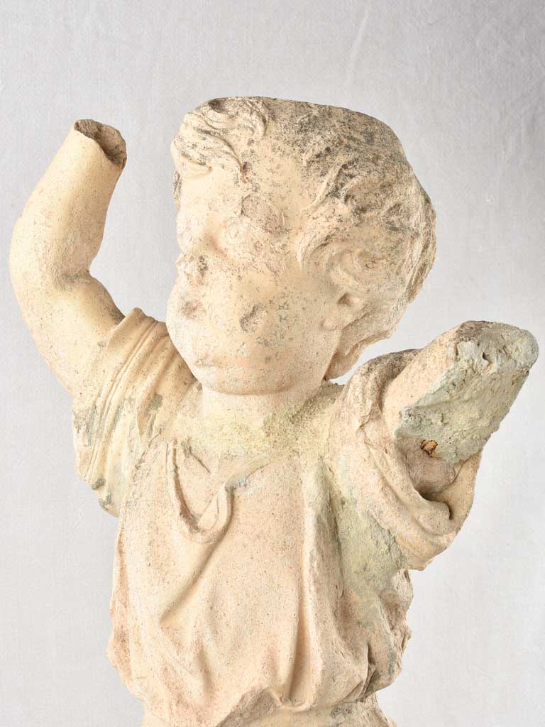 19th century sculpture of an angel / child 36¼"