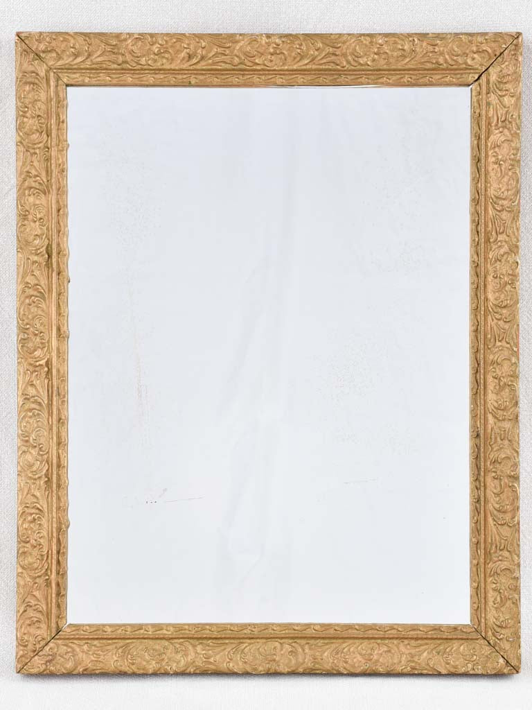 Charming, timeworn petite 19th century mirror