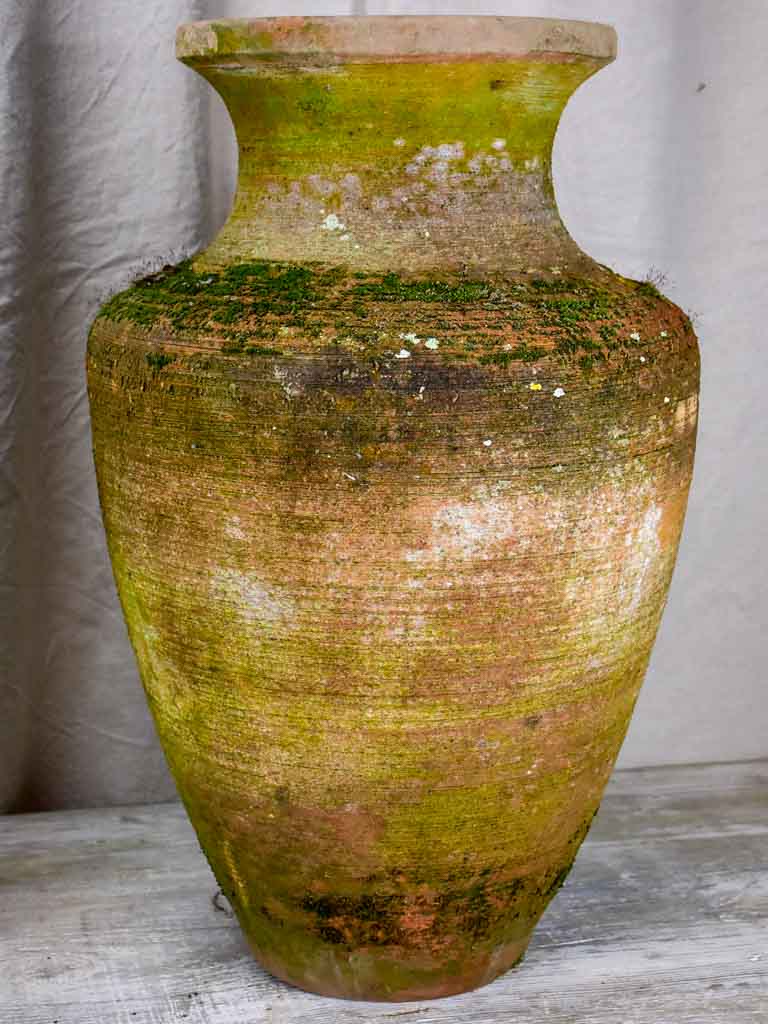 Pair of large antique terracotta Castelnaudary flower pots 26½"