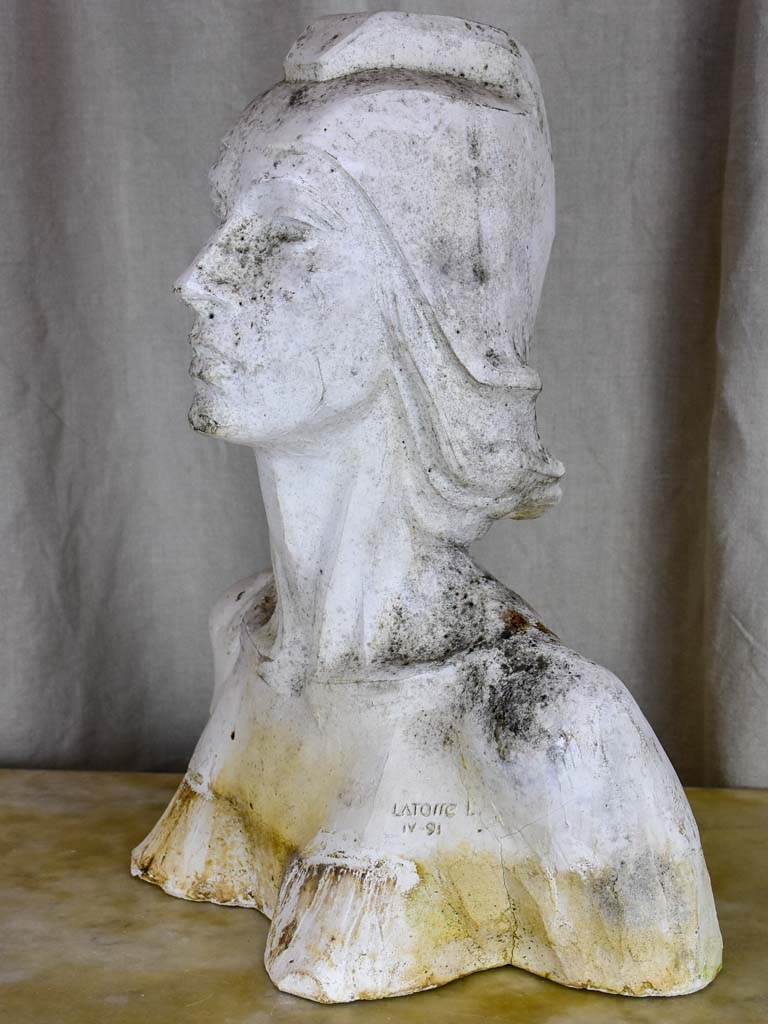 Vintage French sculpture of Marianne - symbol of the French republic