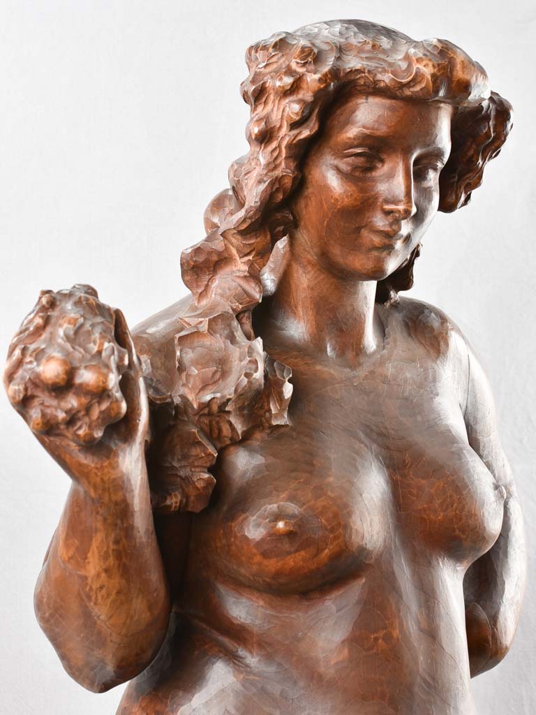 Wooden sculpture of a Bacchante - 1900s 44½"