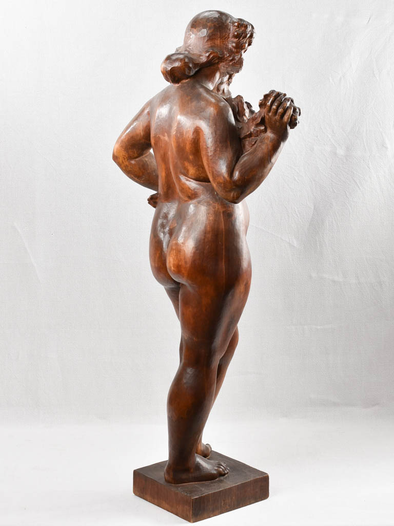 Wooden sculpture of a Bacchante - 1900s 44½"