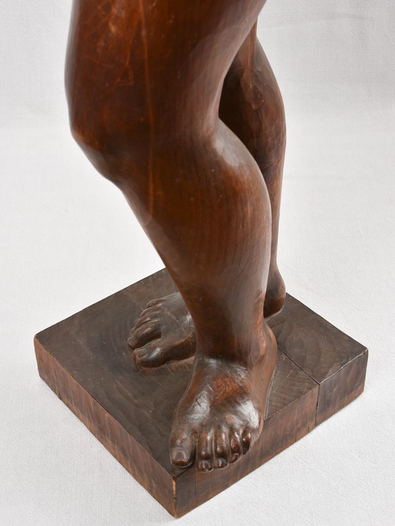 Wooden sculpture of a Bacchante - 1900s 44½"