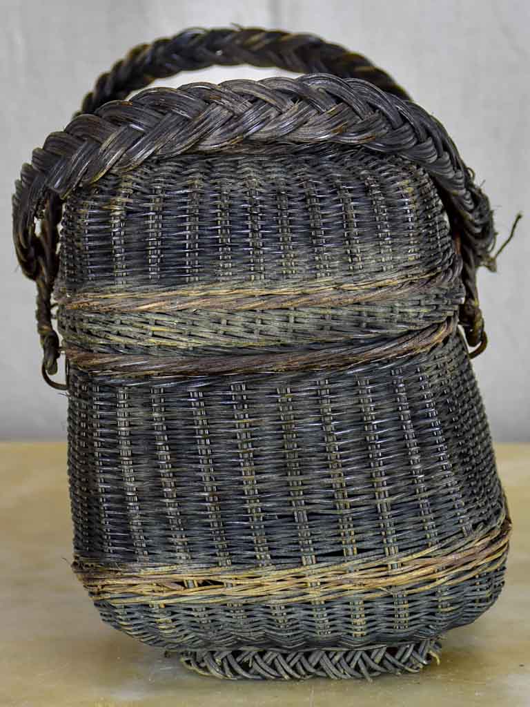 19th Century French woven market basket