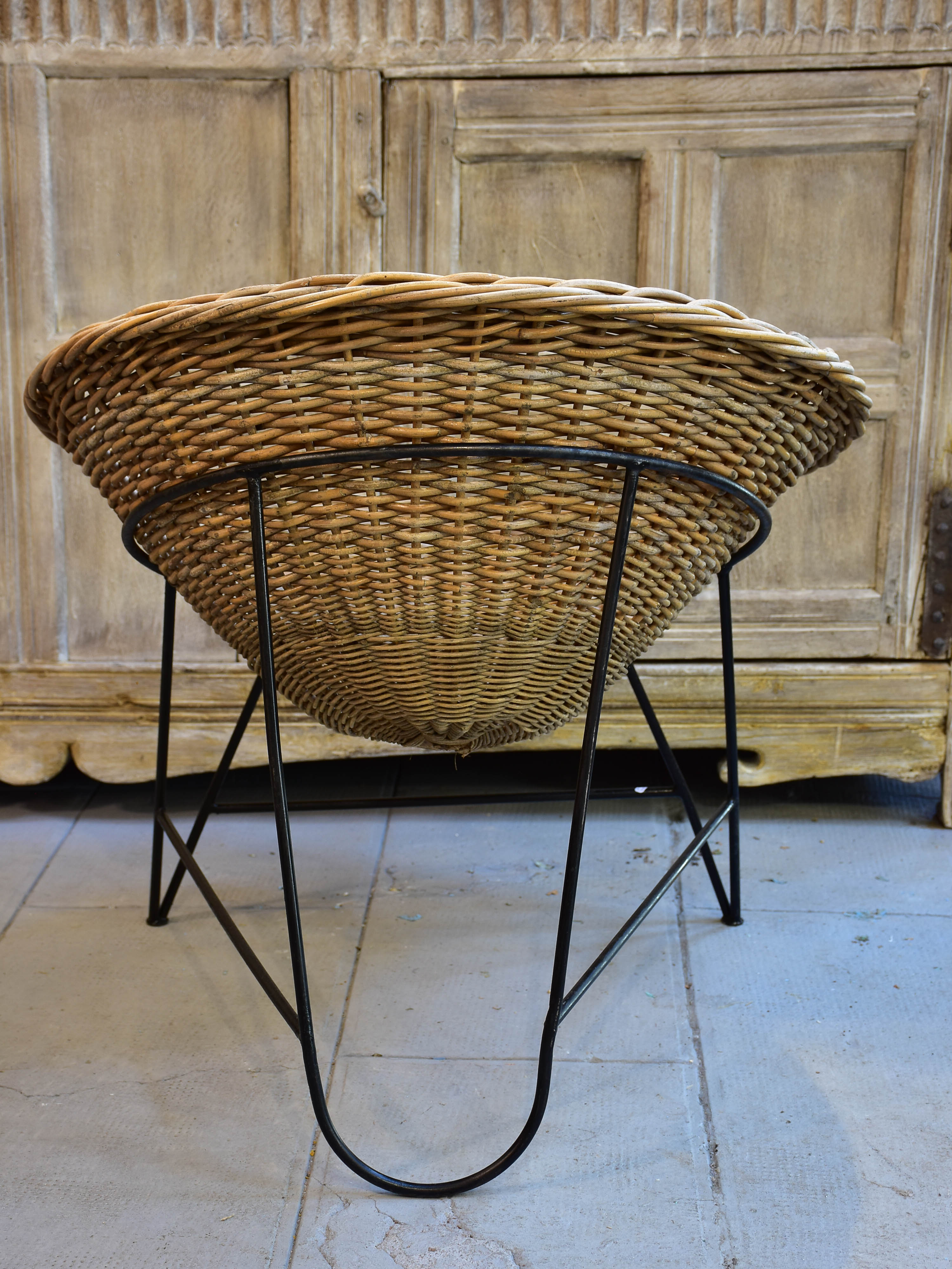 1950's wicker armchairs - five available