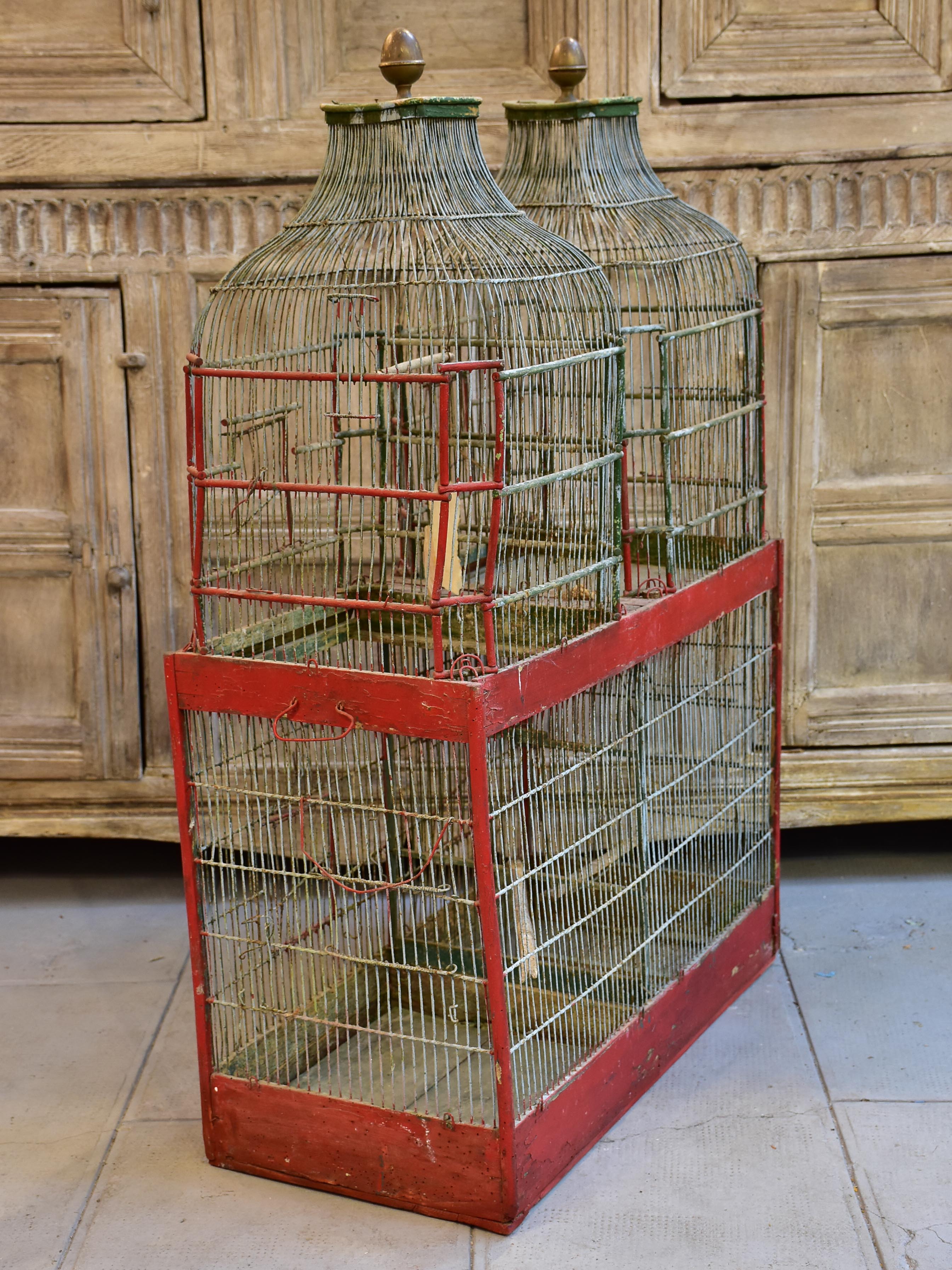 Rustic 19th century French birdcage