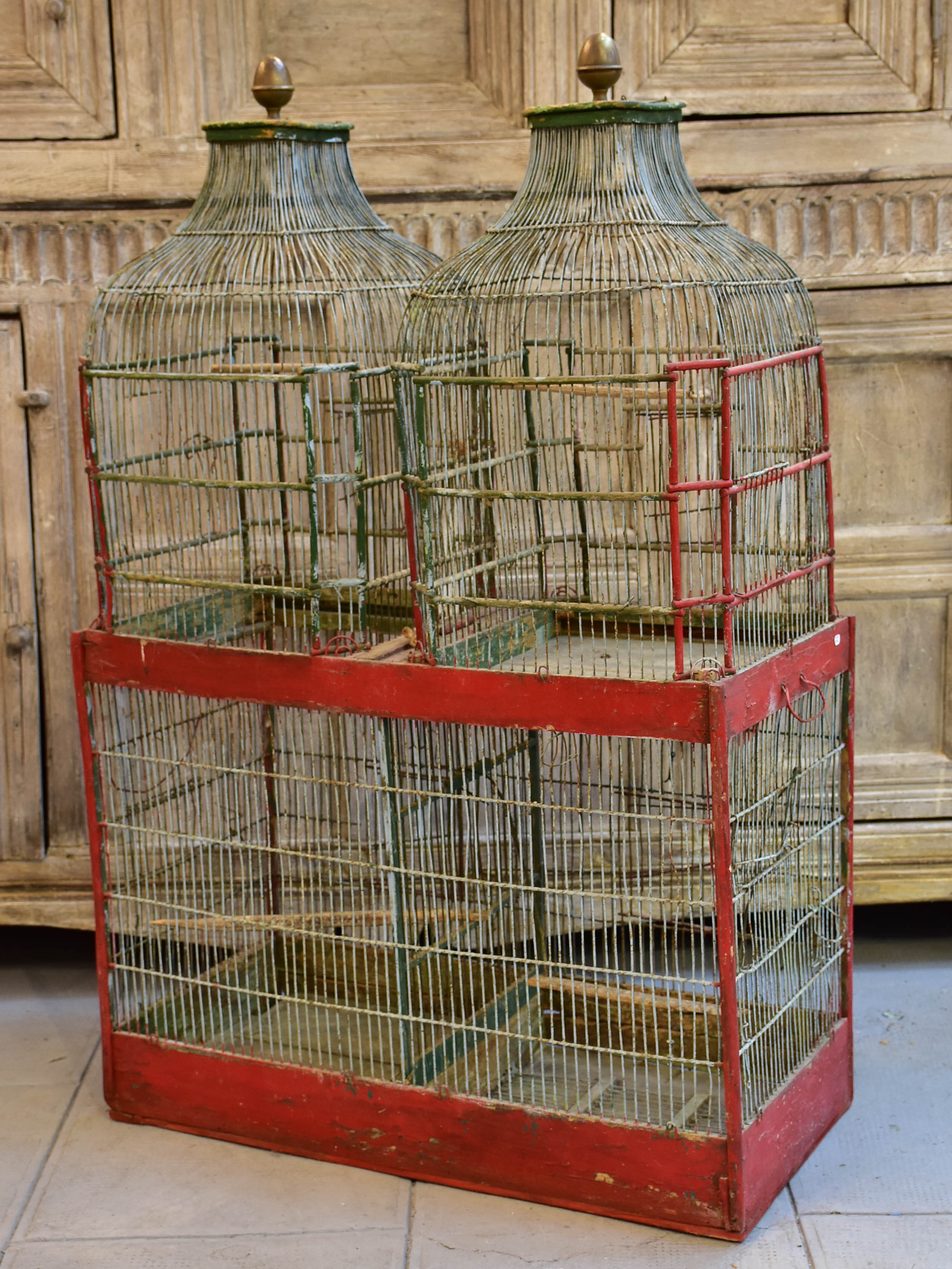 Rustic 19th century French birdcage