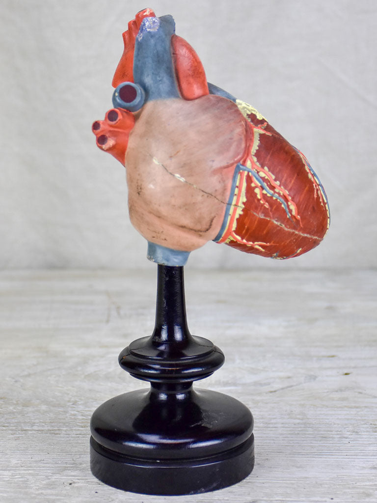 Antique French model of a heart in a Napoleon III marriage dome