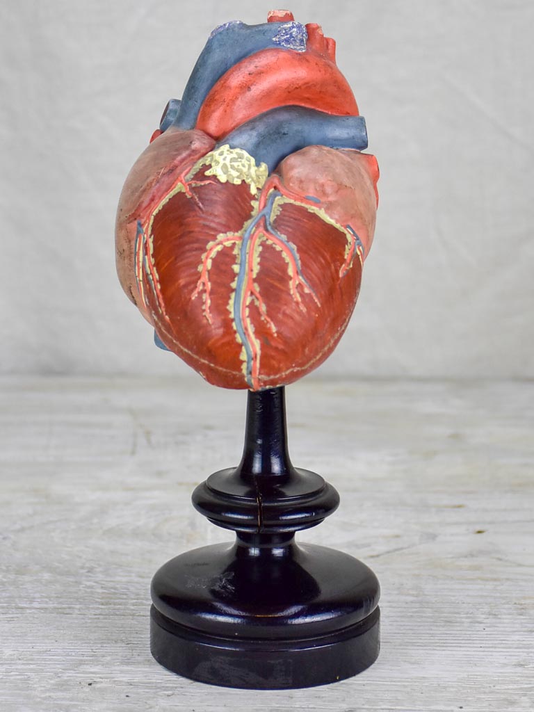 Antique French model of a heart in a Napoleon III marriage dome