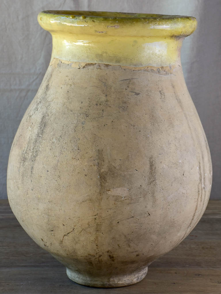 Small 19th Century French Biot olive jar 21¼"