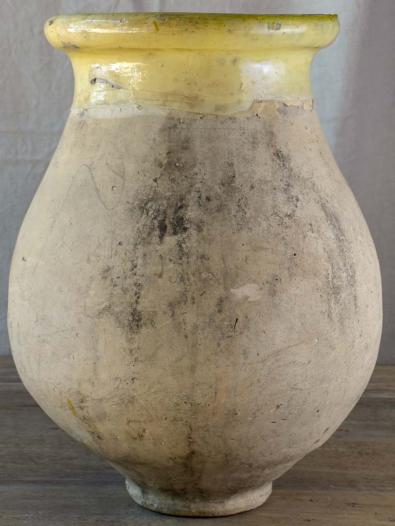 Small 19th Century French Biot olive jar 21¼"