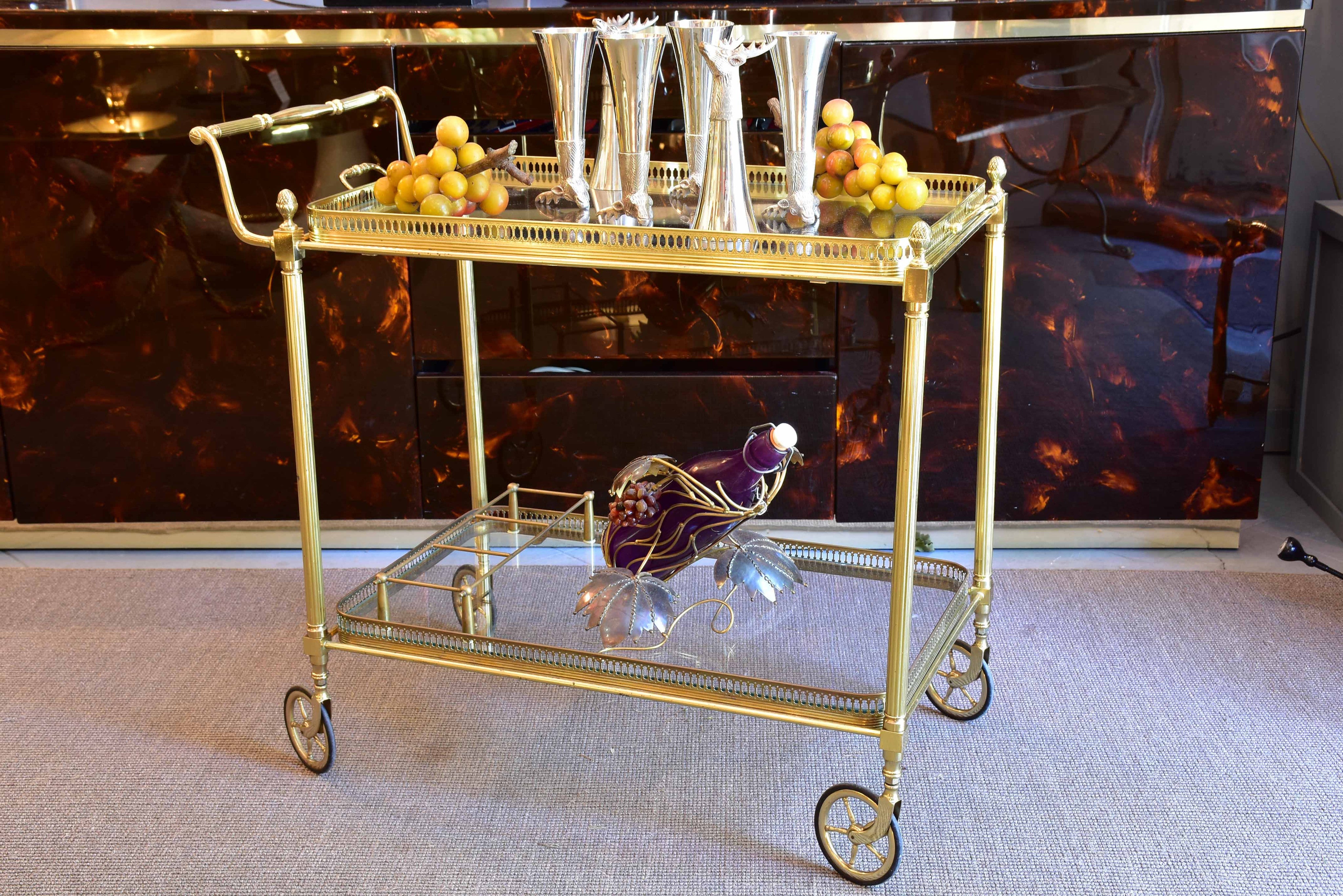 Mid-century French bar cart