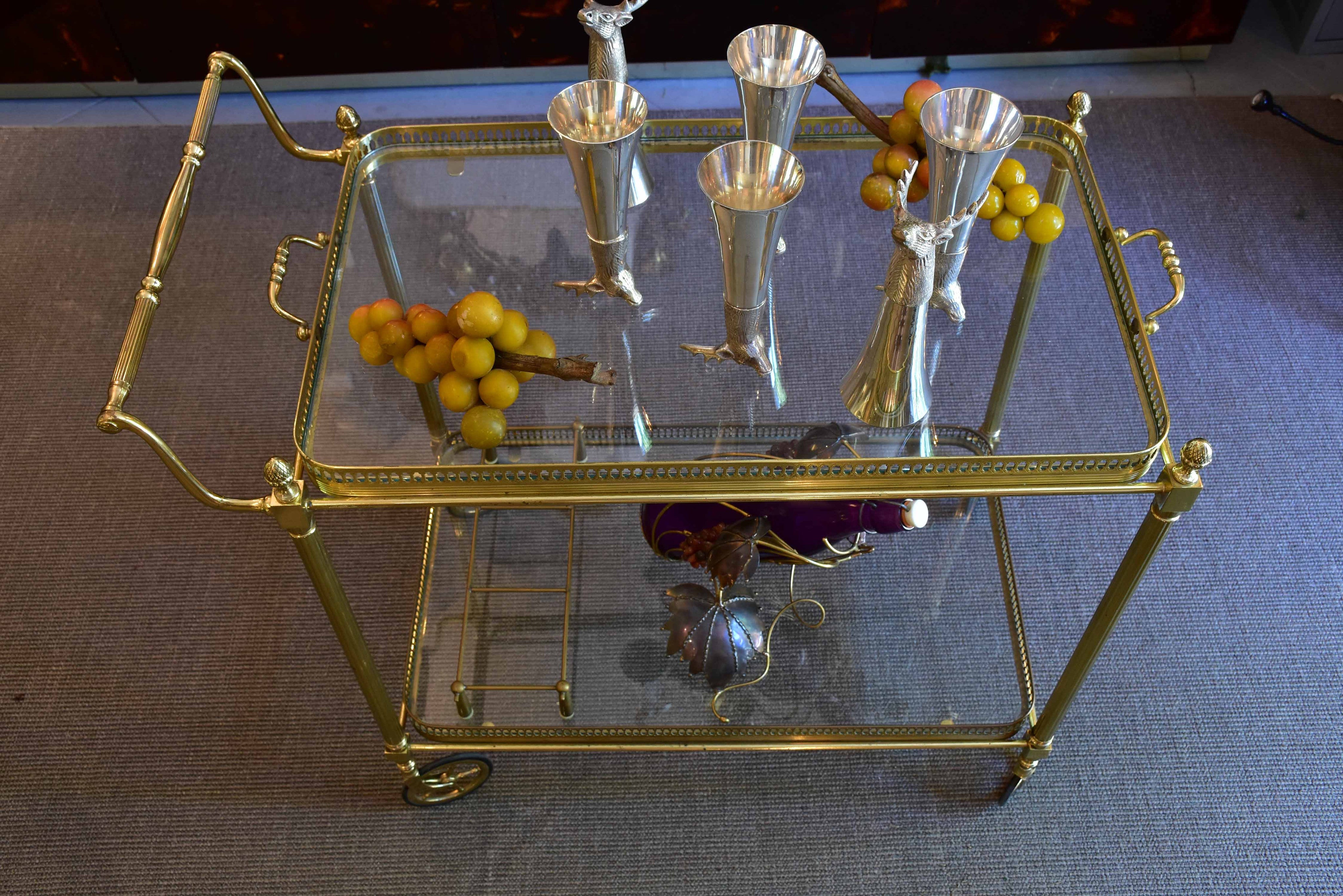 Mid-century French bar cart