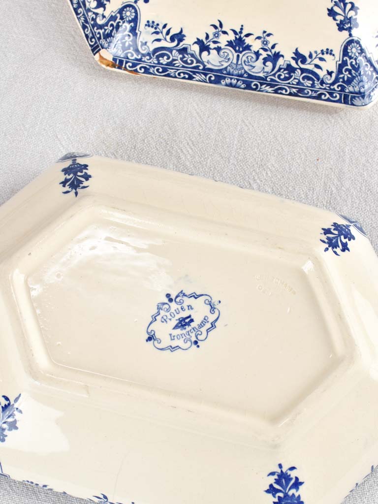 Blue & white Longchamp dinner service