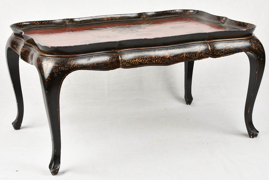 Beautiful Wooden French Asiatic Table