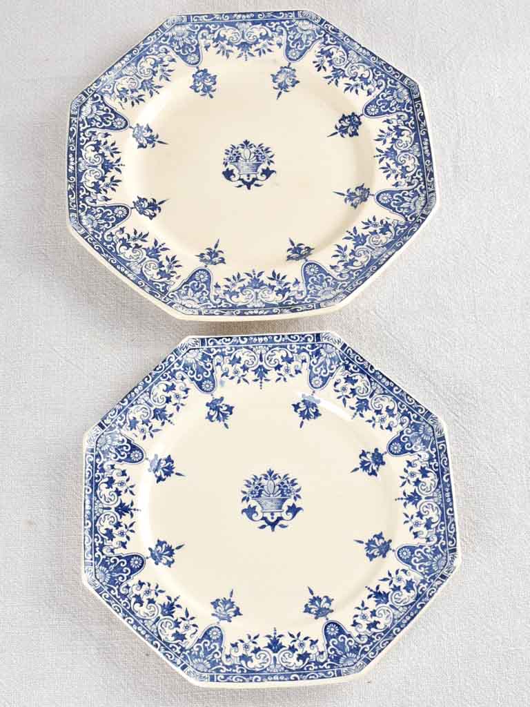 Blue & white Longchamp dinner service