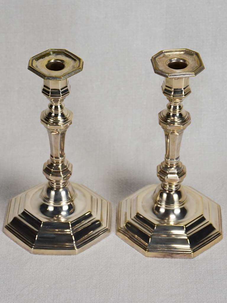 Provenance Stamped Louis XIV Candlesticks