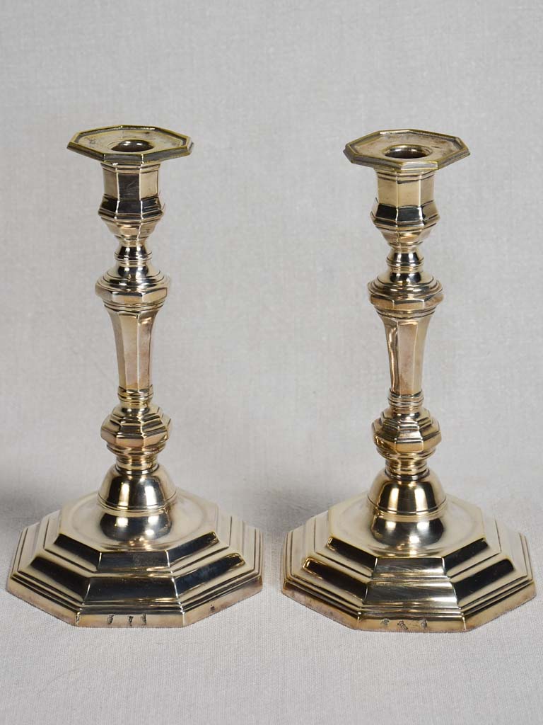 Hallmarked Early-Eighteenth-Century Candlesticks