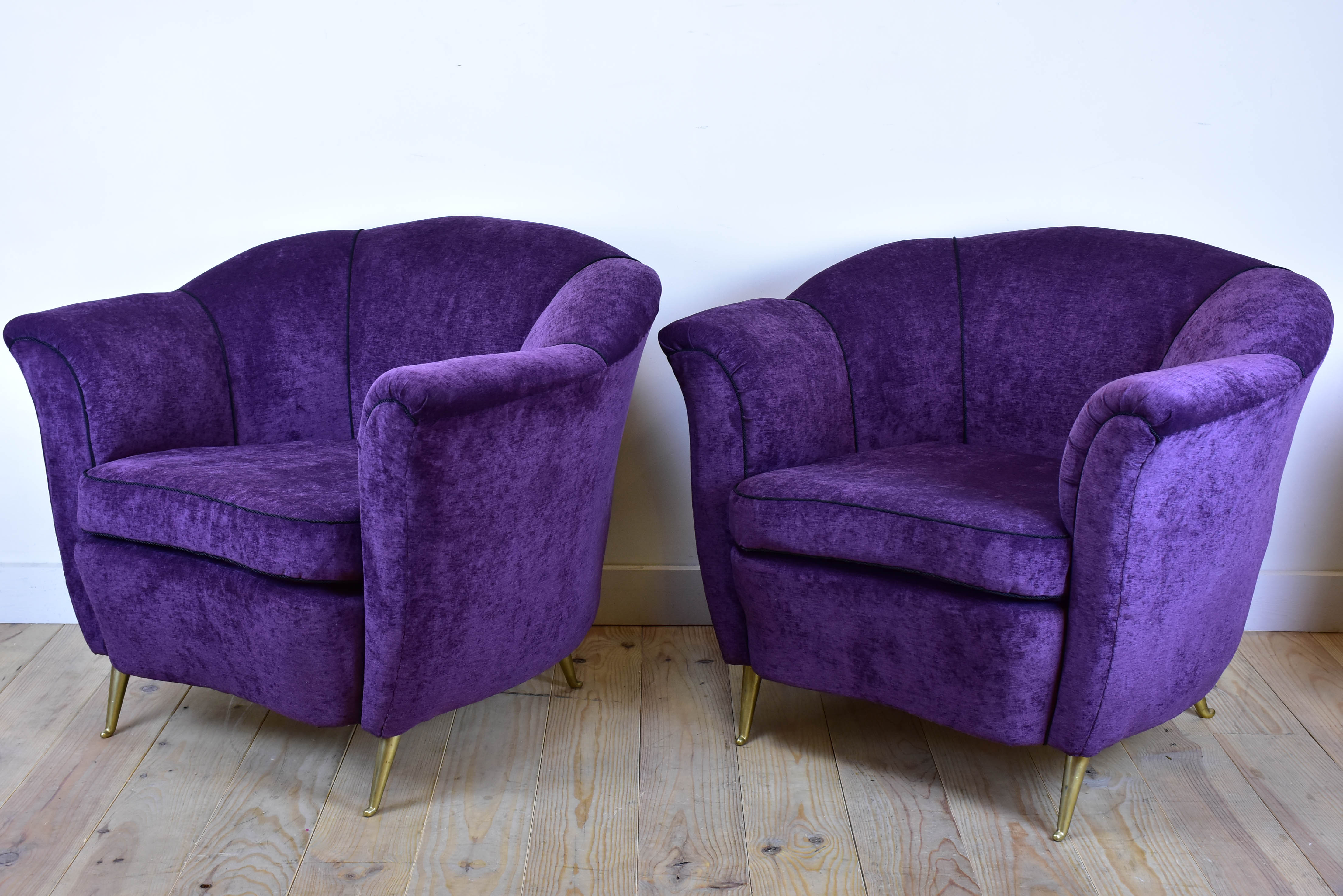 Pair of small Mid-Century armchairs