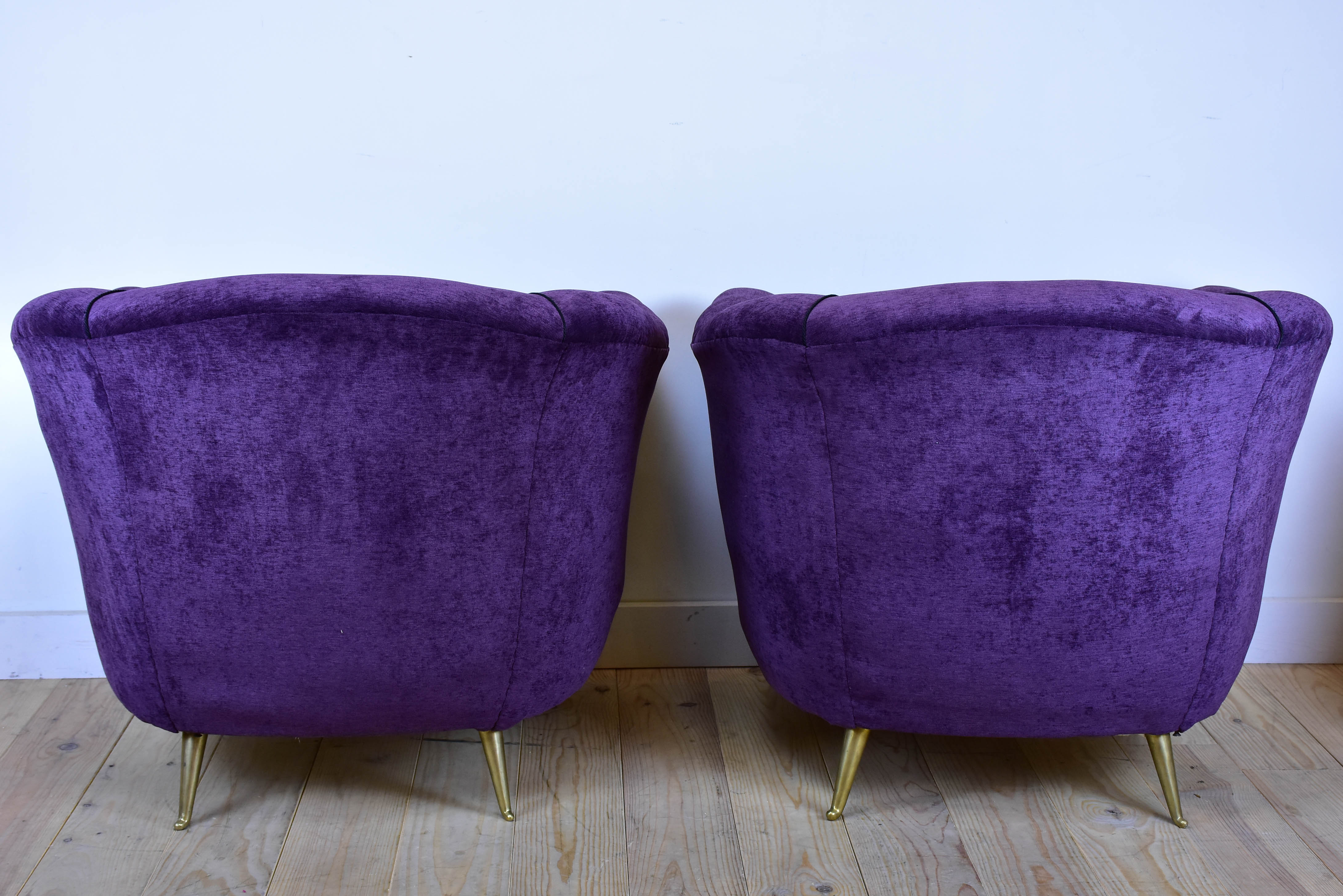 Pair of small Mid-Century armchairs