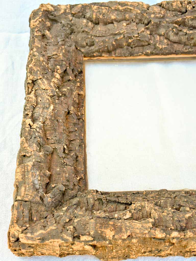 Antique French frame made from cork 22" x  24½"