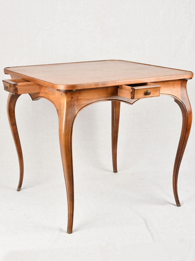 1950s card / games table with four drawers 30¾" x 30¾"