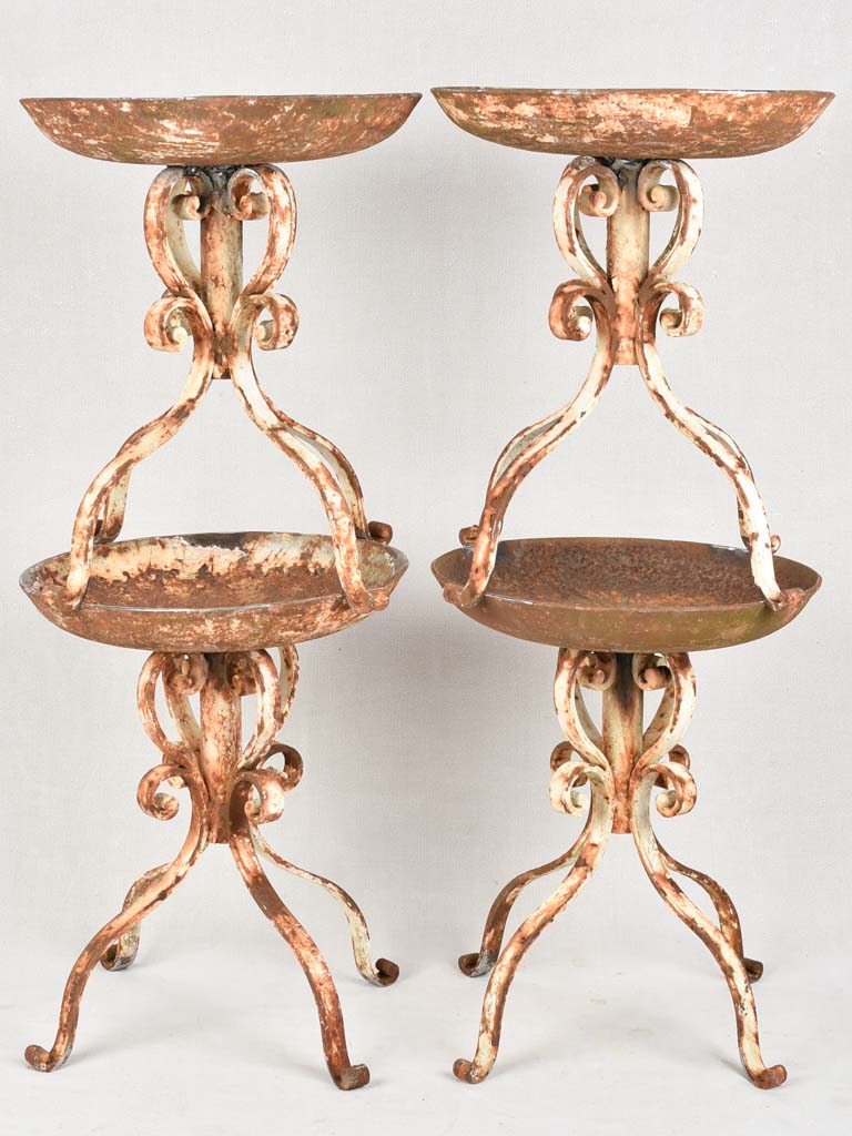 Set of 4 plant stands - 1900s - 20"