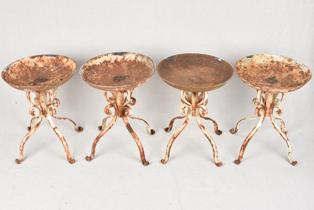 Set of 4 plant stands - 1900s - 20"