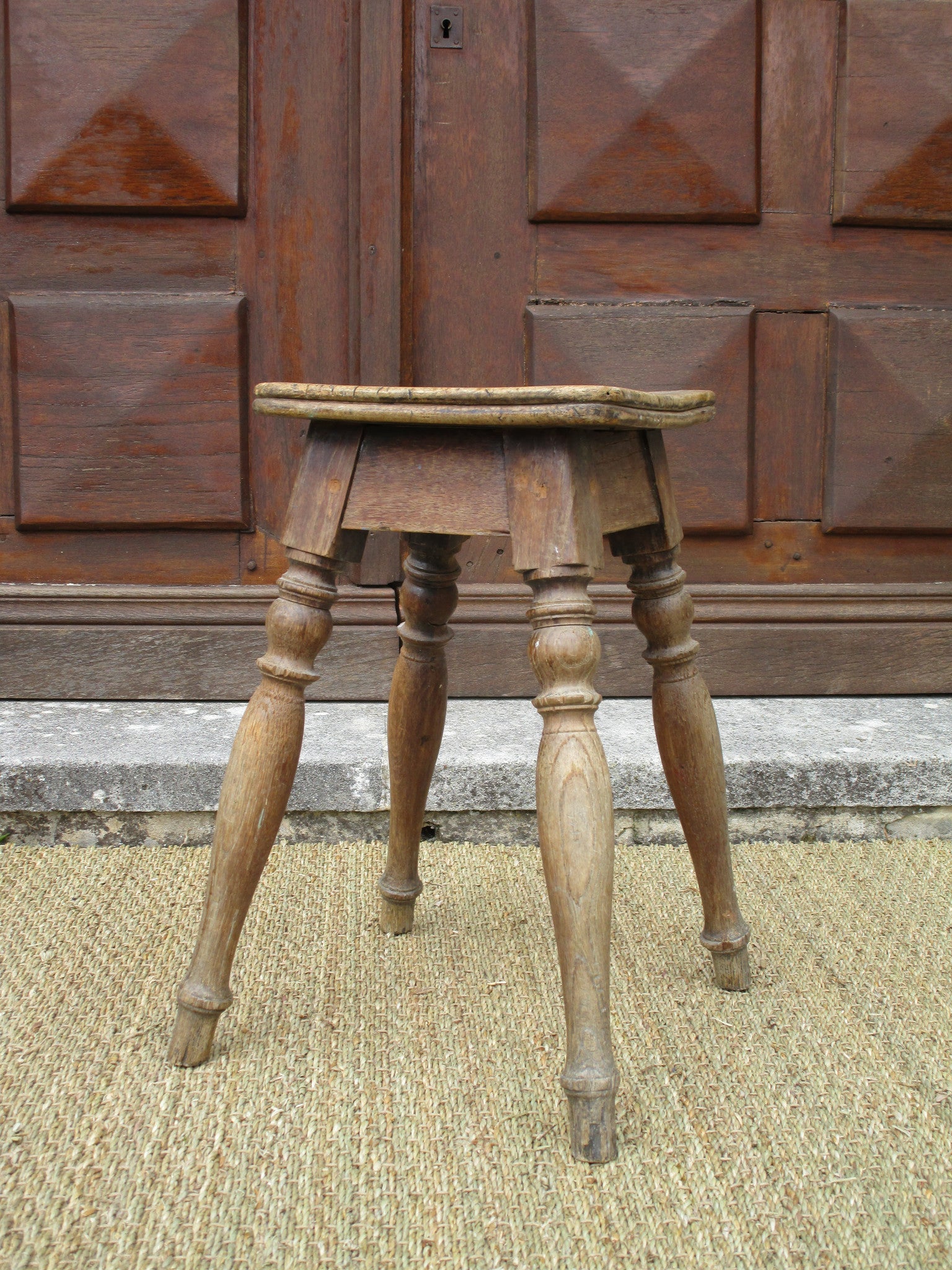 19th century oak stool