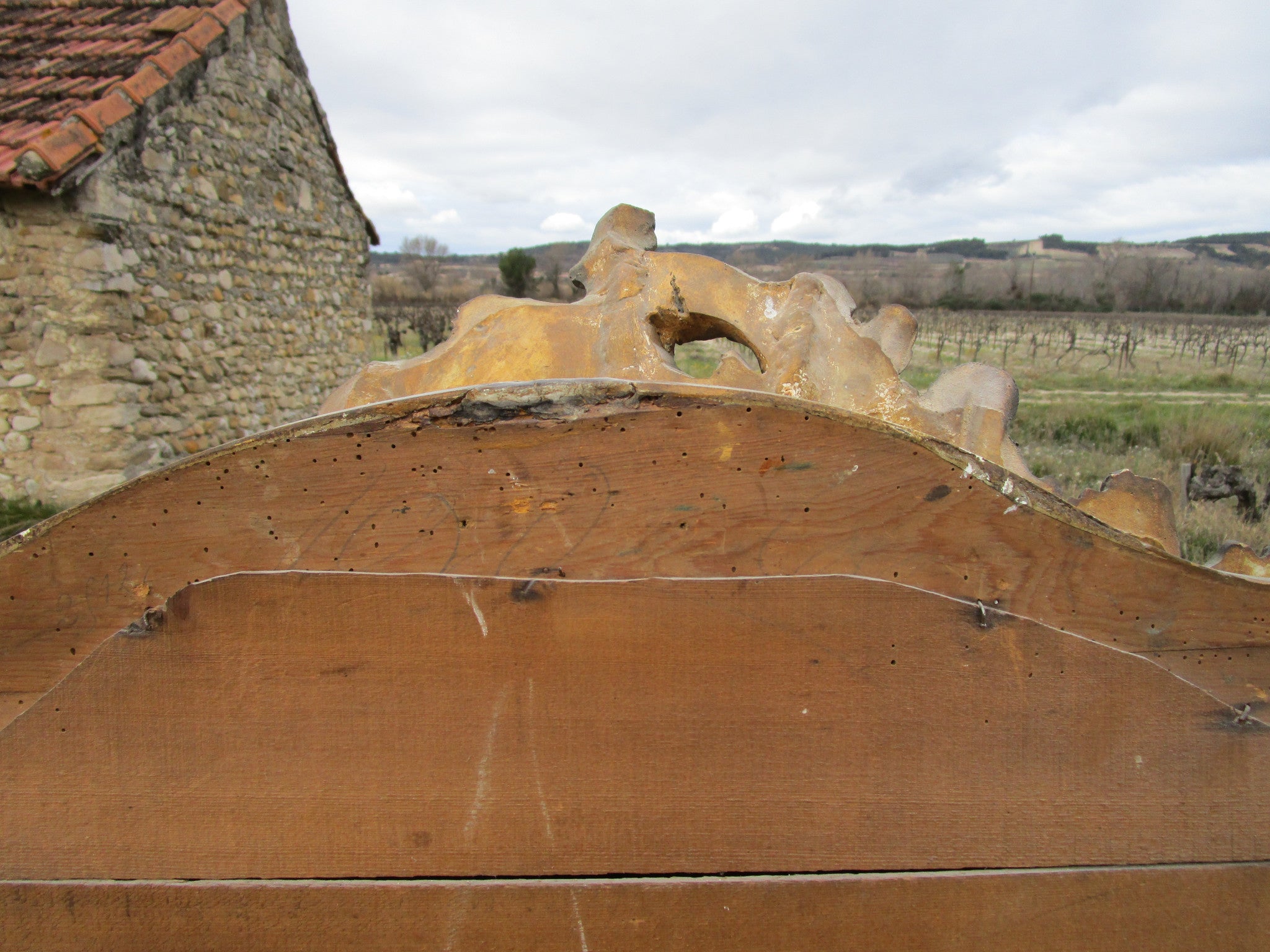 Louis XV style gilt mirror