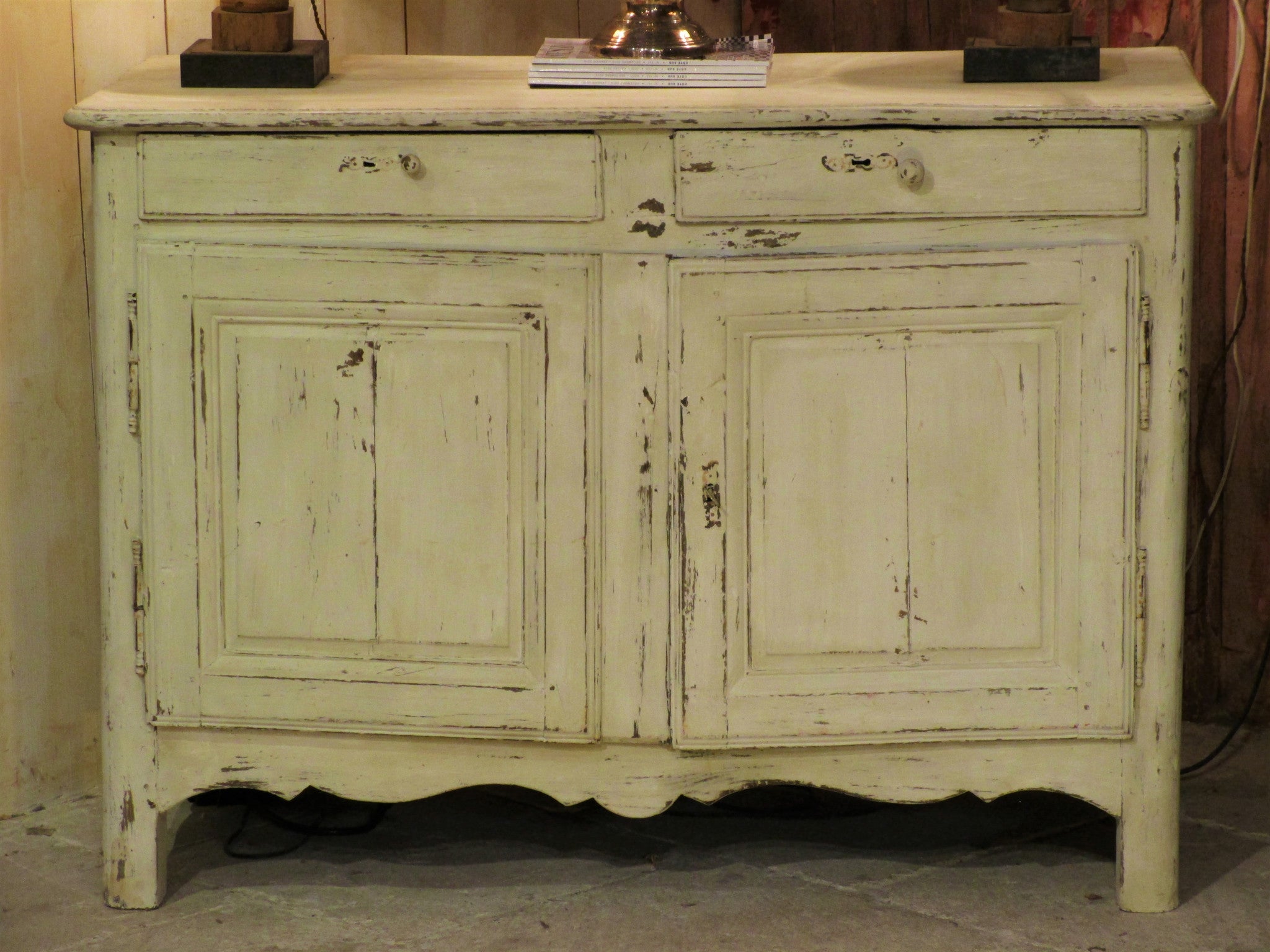 Painted oak buffet