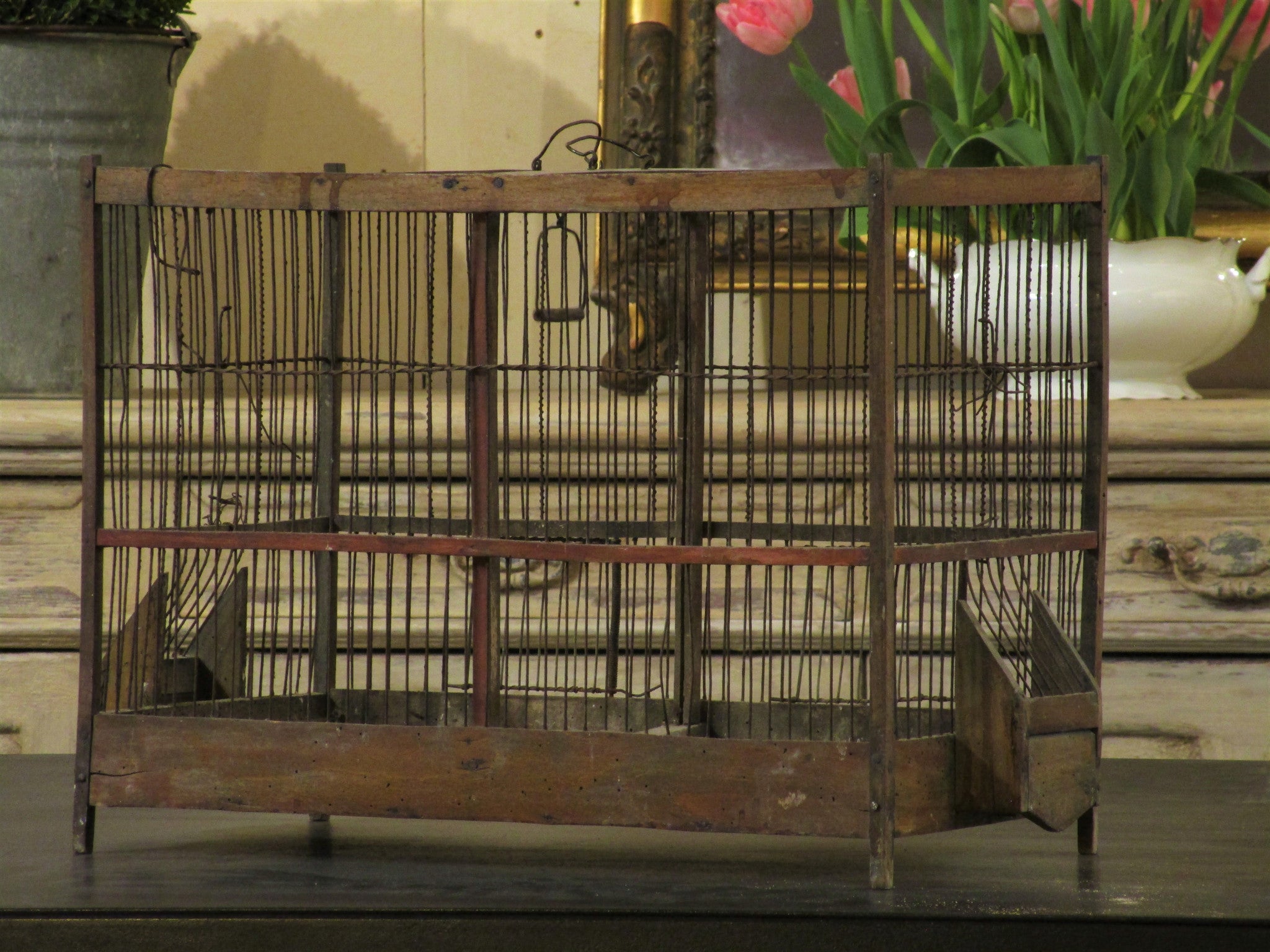 Circa 1940s French birdcage