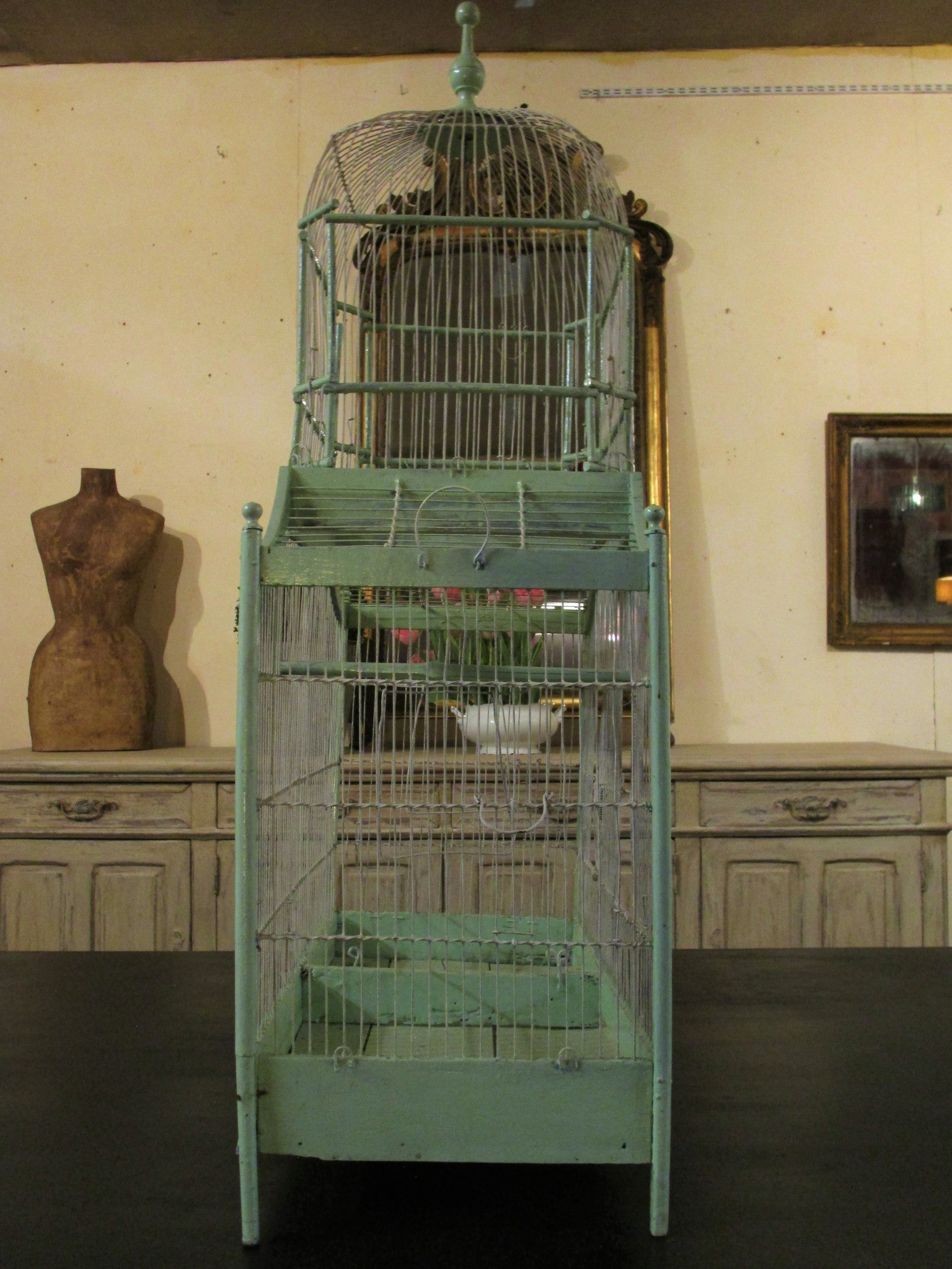 Large green birdcage 99