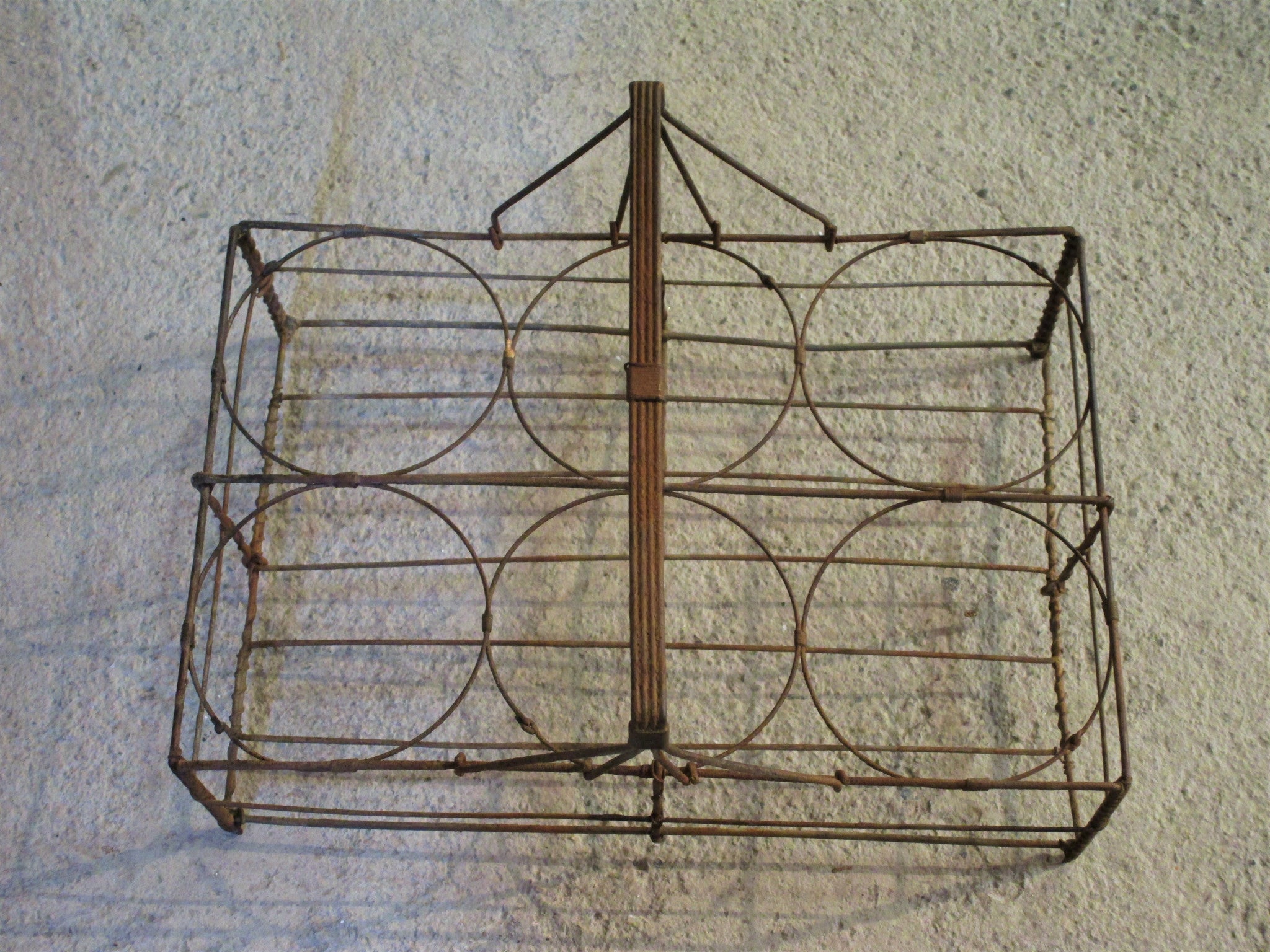 Antique bottle carrier