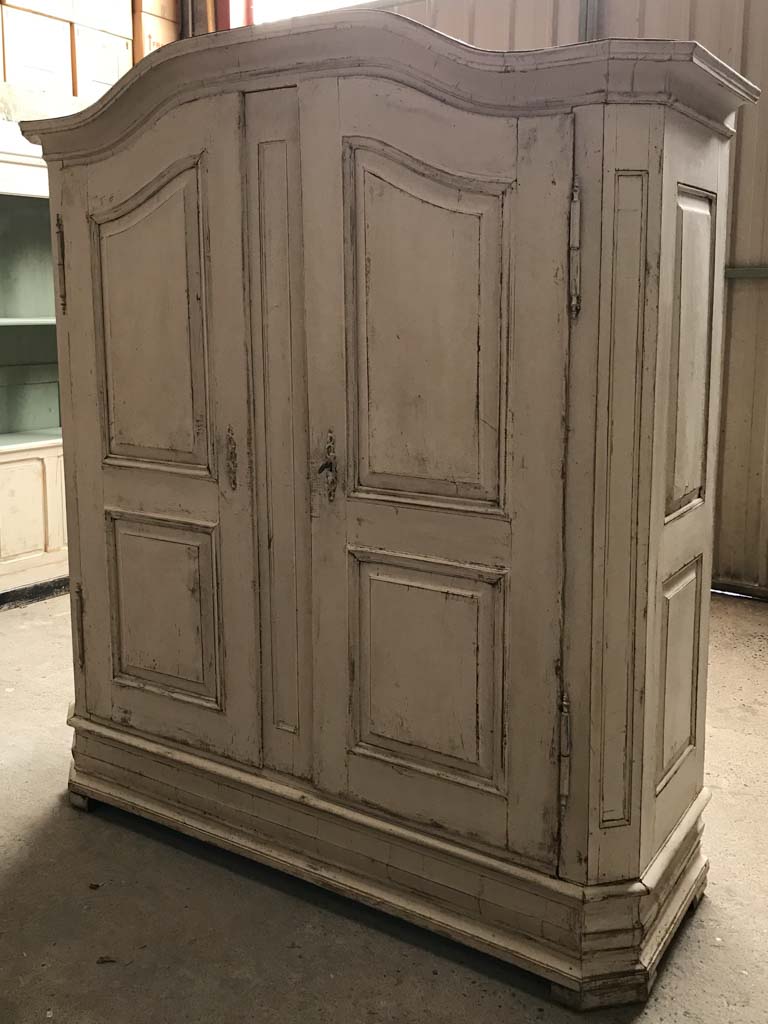 Antique French walnut Armoire from Alsace with original hardware 83½" x 67"