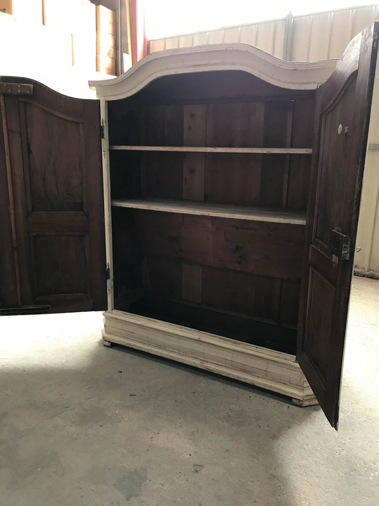 Antique French walnut Armoire from Alsace with original hardware 83½" x 67"