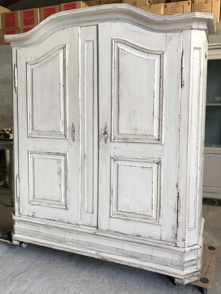 Antique French walnut Armoire from Alsace with original hardware 83½" x 67"