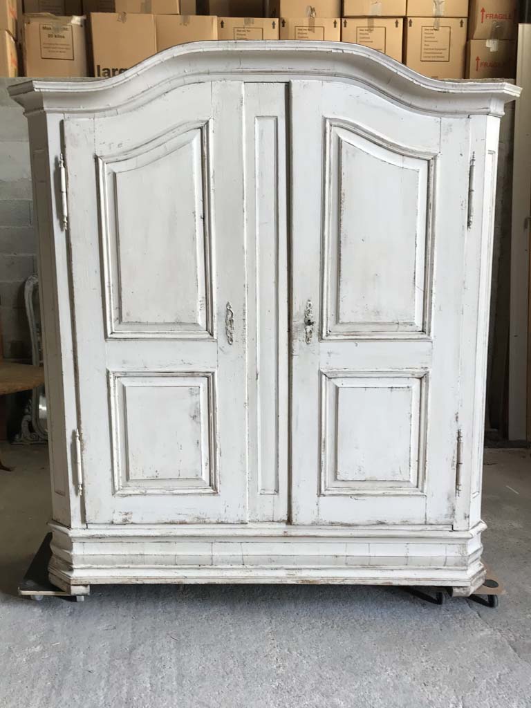 Antique French walnut Armoire from Alsace with original hardware 83½" x 67"