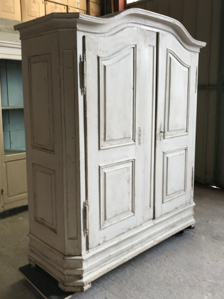 Antique French walnut Armoire from Alsace with original hardware 83½" x 67"