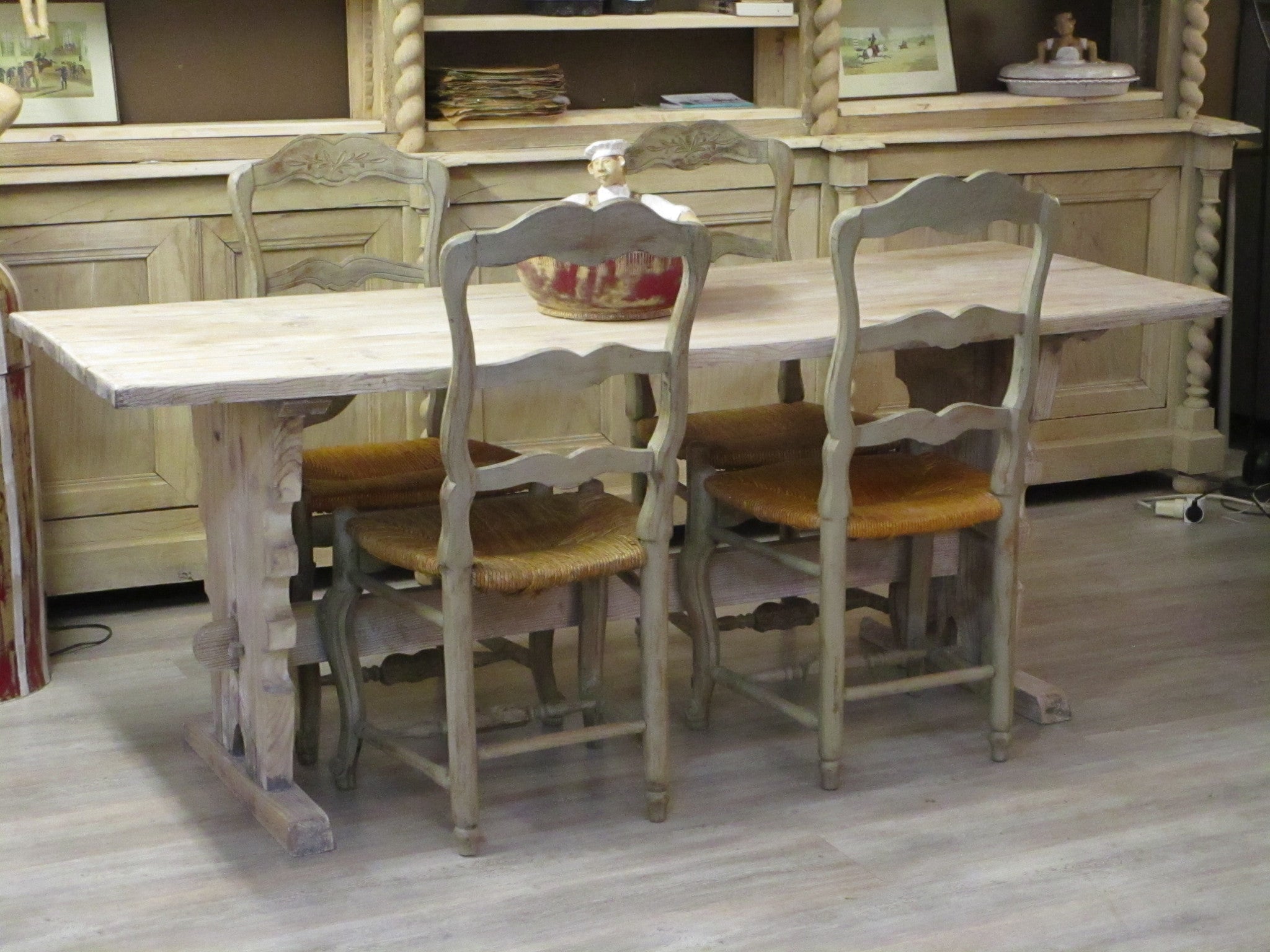 Rustic French farmhouse dining table savoy