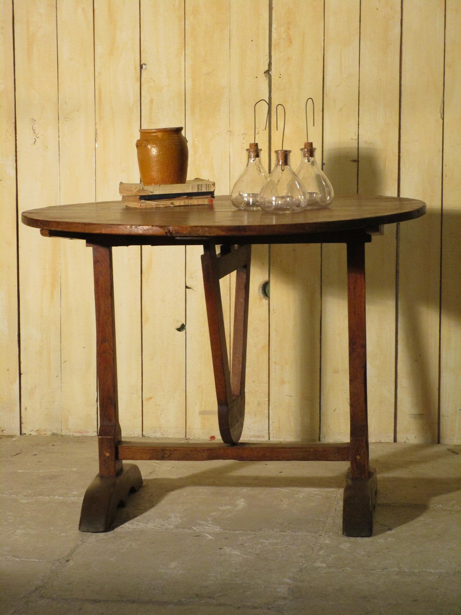 19th century French oak vigneron table