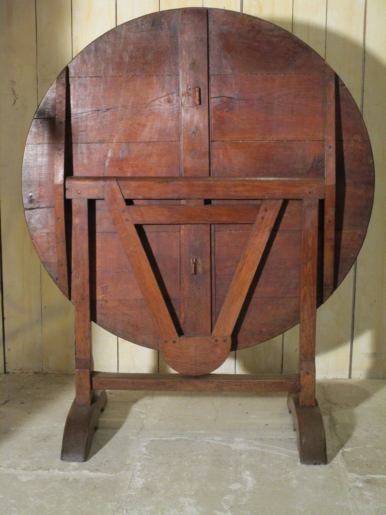 19th century French oak vigneron table